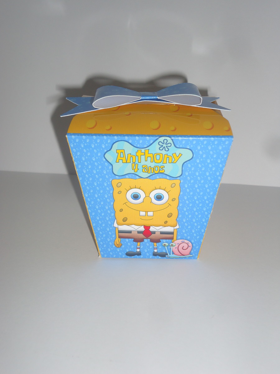 Caixa Milk Bob Esponja - Kit 10 Unidades