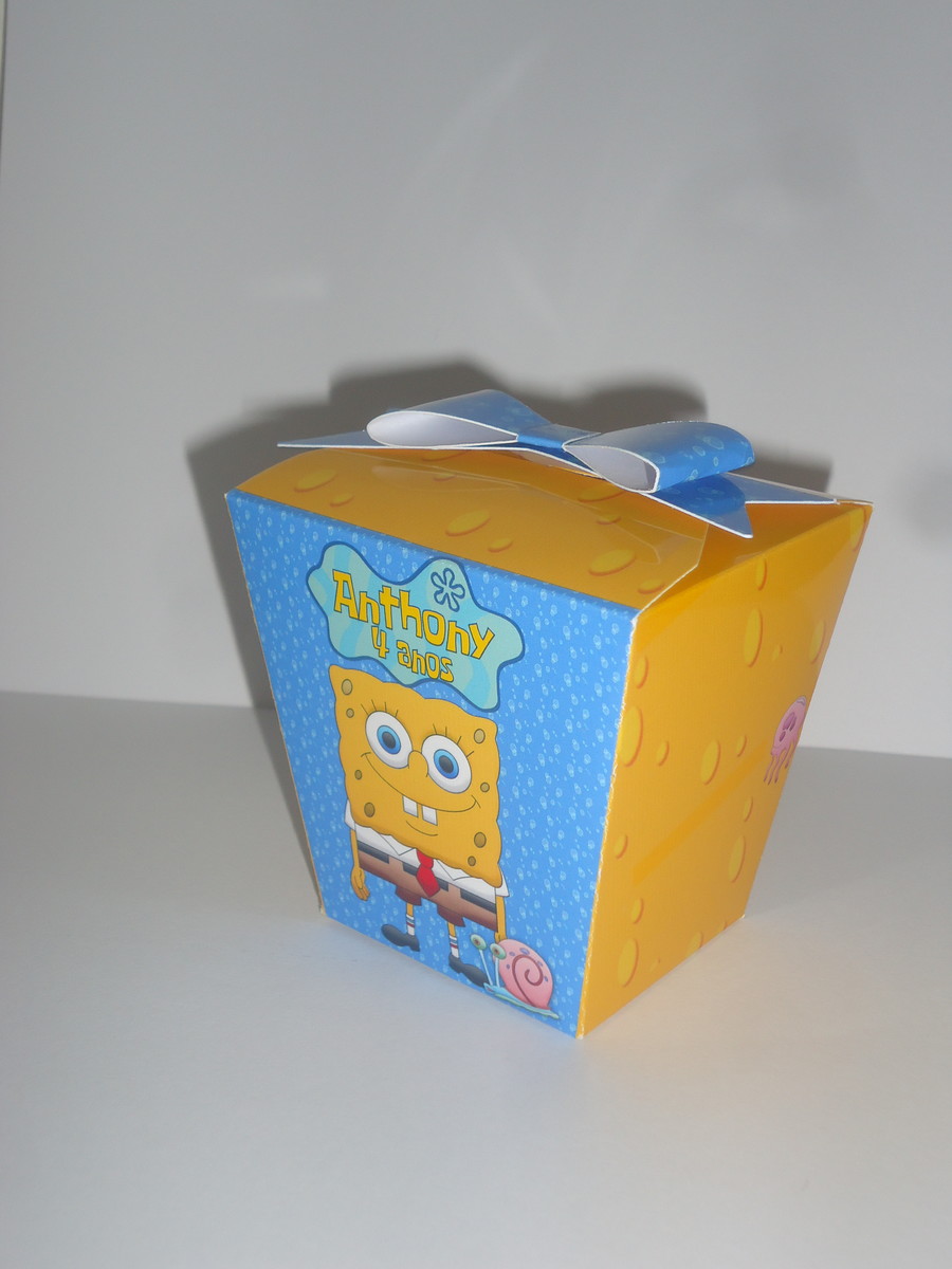 caixa sushi bob esponja - OrigamiAmi